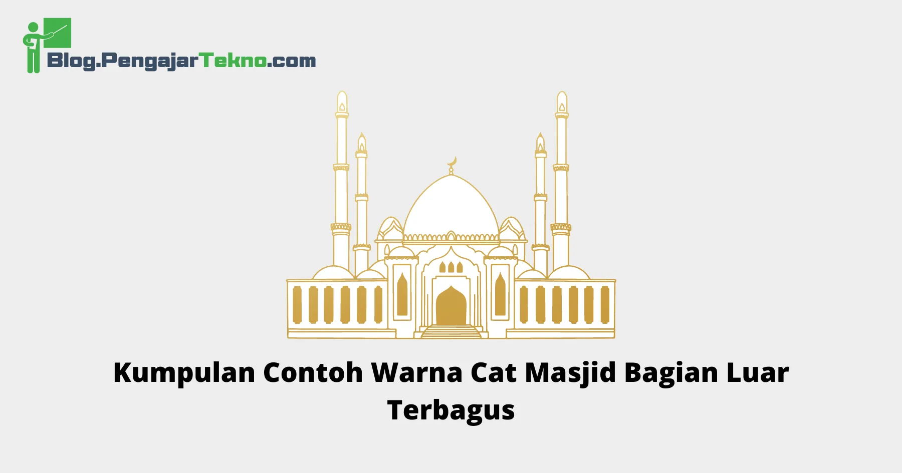 warna cat masjid bagian luar