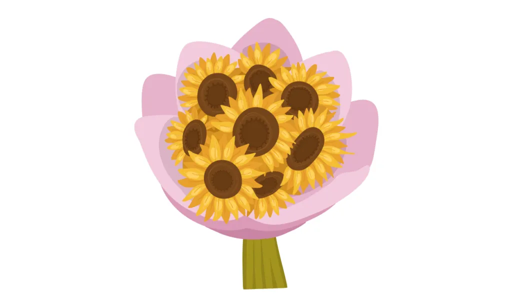 Gambar Bunga Matahari Kartun