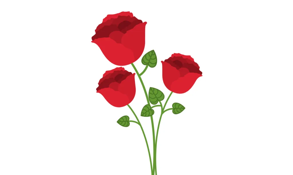 Kumpulan Gambar Bunga Mawar Kartun Terbagus dan Lengkap 11 Gambar Bunga Mawar Kartun