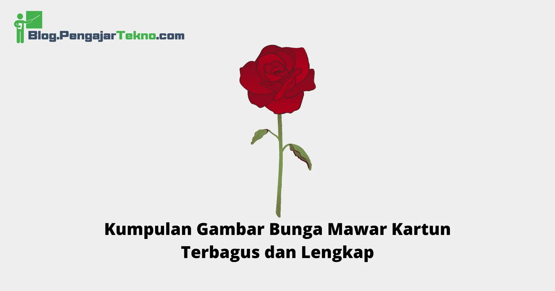 Gambar Bunga Mawar Kartun