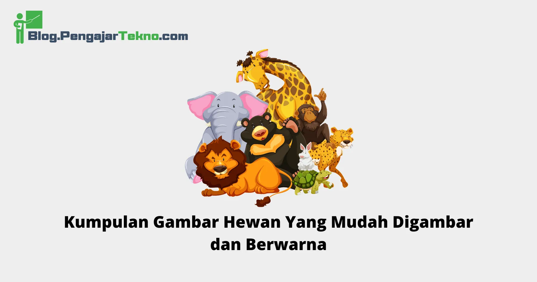 Gambar Hewan Yang Mudah Digambar dan Berwarna