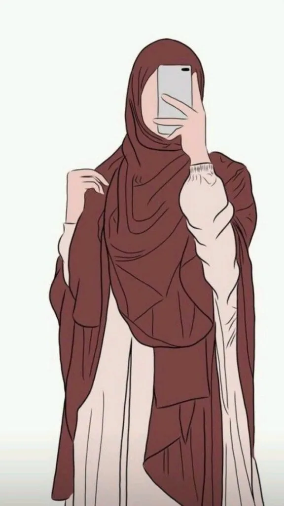 Gambar Kartun Hijab Modern