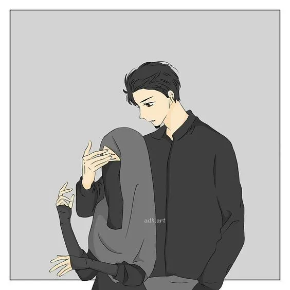 Kumpulan Gambar Kartun Muslimah Couple Romantis Terbagus 13 Gambar Kartun Muslimah Couple Romantis