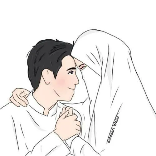 Kumpulan Gambar Kartun Muslimah Couple Romantis Terbagus 10 Gambar Kartun Muslimah Couple Romantis