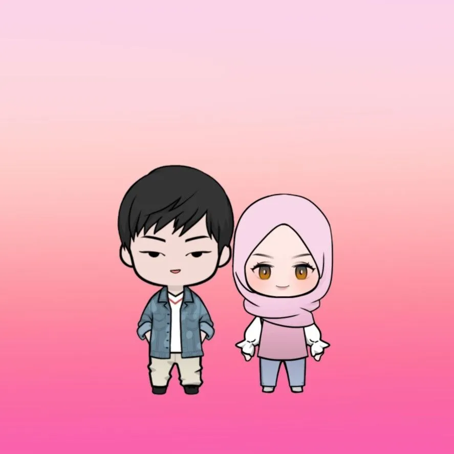 Kumpulan Gambar Kartun Muslimah Couple Romantis Terbagus 8 Gambar Kartun Muslimah Couple Romantis