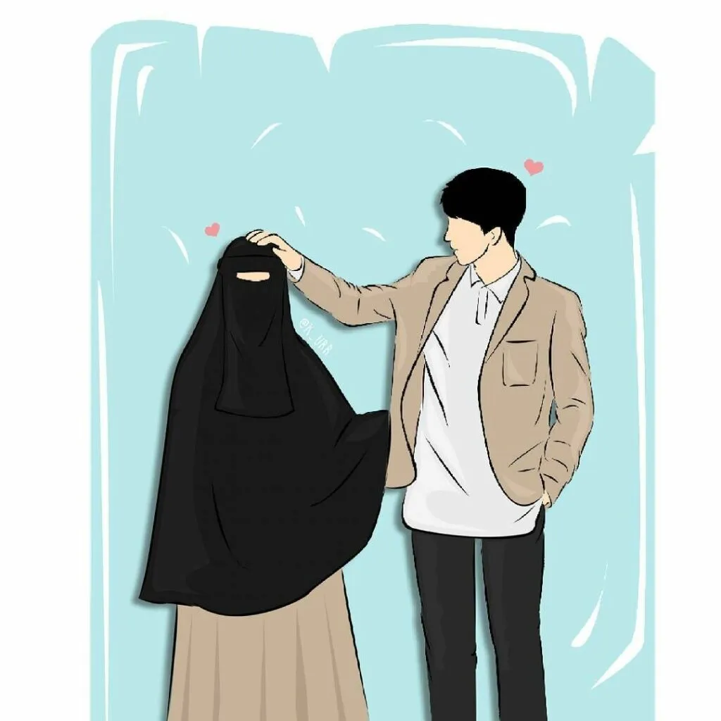 Kumpulan Gambar Kartun Muslimah Couple Romantis Terbagus 24 Gambar Kartun Muslimah Couple Romantis