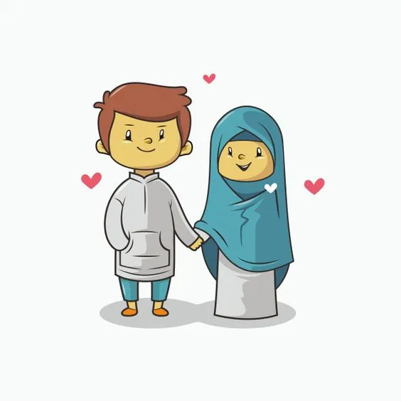 Kumpulan Gambar Kartun Muslimah Couple Romantis Terbagus 20 Gambar Kartun Muslimah Couple Romantis