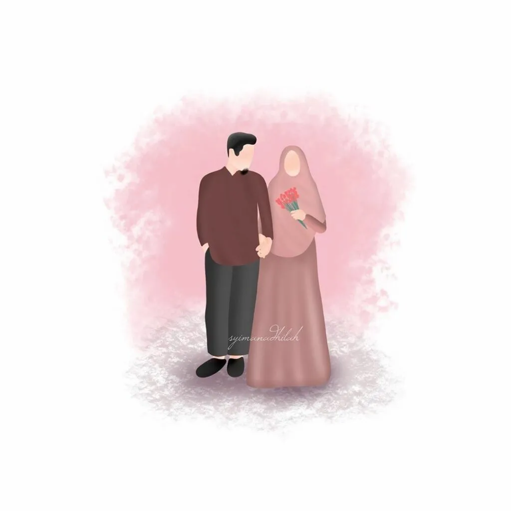 Kumpulan Gambar Kartun Muslimah Couple Romantis Terbagus 19 Gambar Kartun Muslimah Couple Romantis