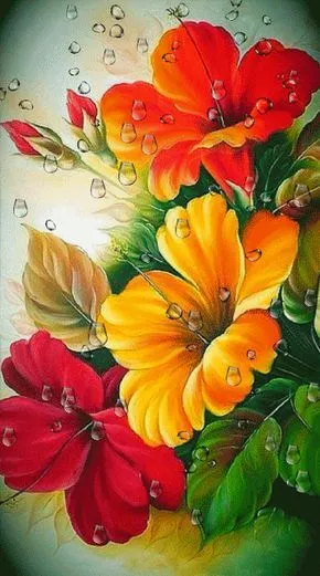 Kumpulan Gambar Lukisan Bunga Terbagus dan Terlengkap 16 Gambar Lukisan Bunga