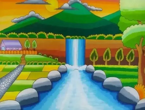 Kumpulan Gambar Pemandangan Alam Pedesaan Terbagus Lengkap 12 Gambar Pemandangan Alam Pedesaan