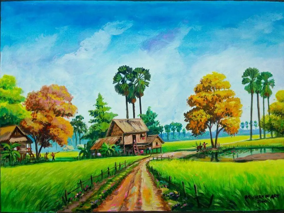 Kumpulan Gambar Pemandangan Alam Pedesaan Terbagus Lengkap 21 Gambar Pemandangan Alam Pedesaan