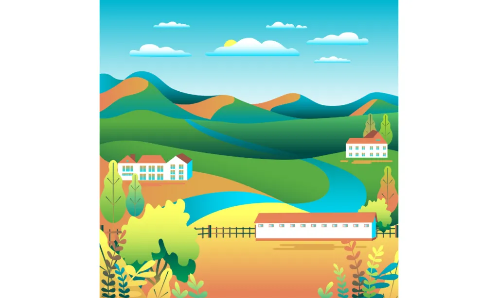 Kumpulan Gambar Pemandangan Alam Pedesaan Terbagus Lengkap 6 Gambar Pemandangan Alam Pedesaan