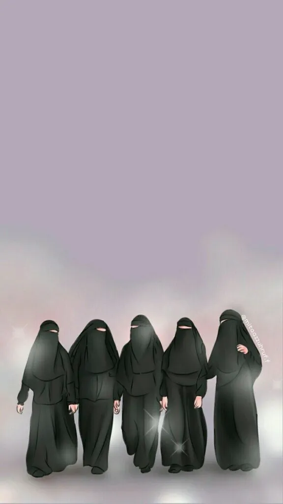 Kartun Muslimah 4 Sahabat Bercadar
