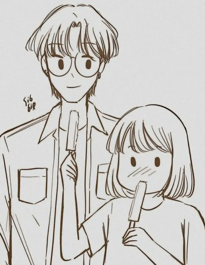 Kumpulan Sketsa Anime Couple Terbagus dan Terlengkap 4 Sketsa Anime Couple