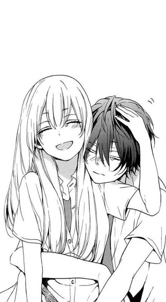 Kumpulan Sketsa Anime Couple Terbagus dan Terlengkap 20 Sketsa Anime Couple