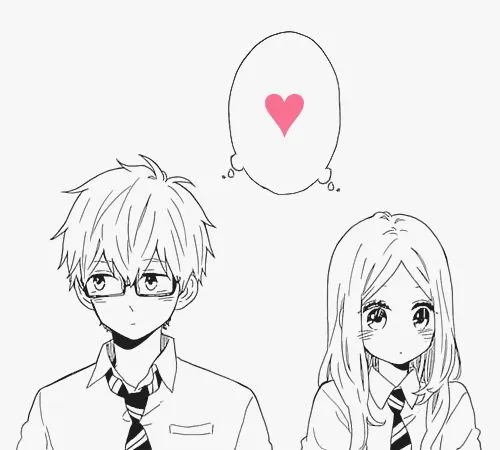 Kumpulan Sketsa Anime Couple Terbagus dan Terlengkap 19 Sketsa Anime Couple