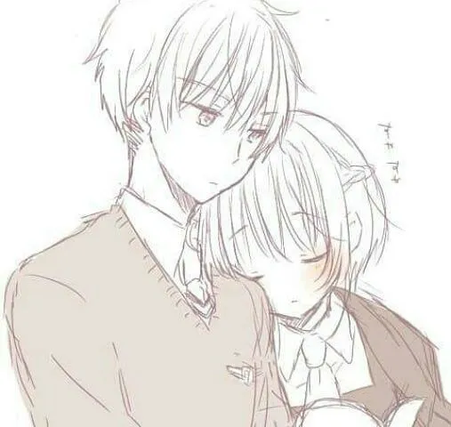 Kumpulan Sketsa Anime Couple Terbagus dan Terlengkap 30 Sketsa Anime Couple