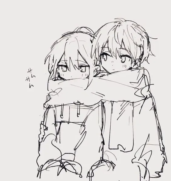 Kumpulan Sketsa Anime Couple Terbagus dan Terlengkap 7 Sketsa Anime Couple