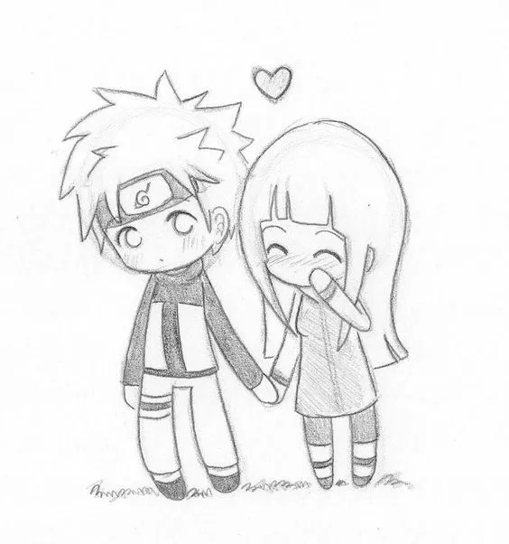 Kumpulan Sketsa Anime Couple Terbagus dan Terlengkap 25 Sketsa Anime Couple