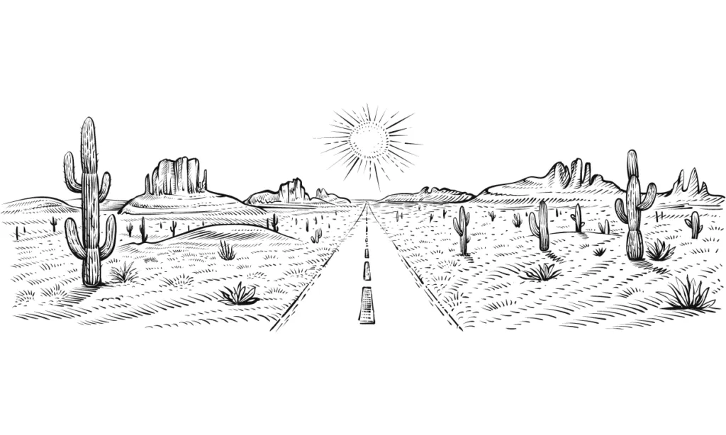 Kumpulan Sketsa Gambar Pemandangan Terbagus Lengkap 11 Sketsa Gambar Pemandangan