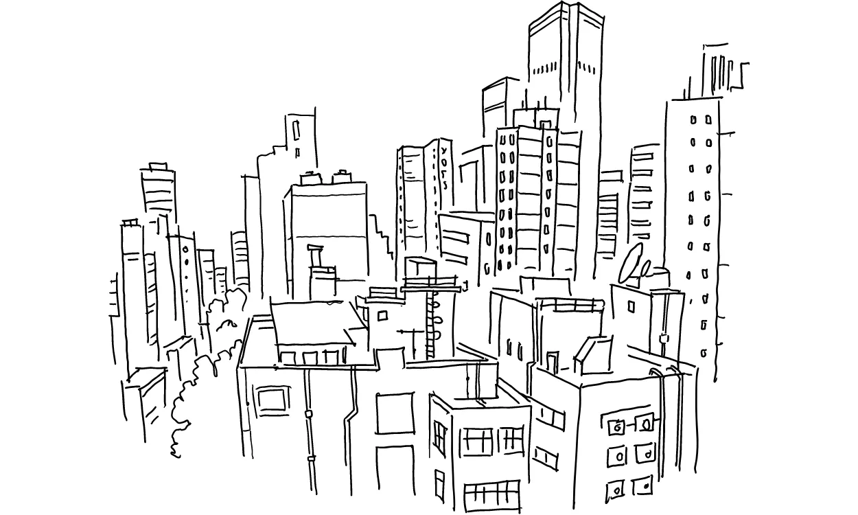 Kumpulan Sketsa Gambar Pemandangan Terbagus Lengkap 2 Sketsa Gambar Pemandangan