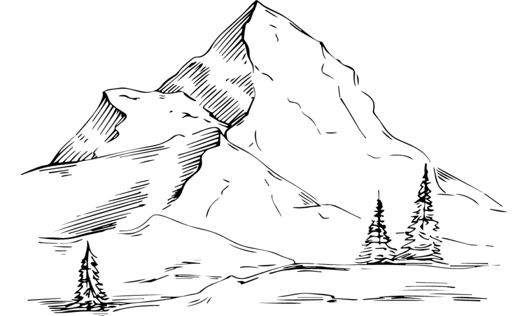 Kumpulan Sketsa Gambar Pemandangan Terbagus Lengkap 24 Sketsa Gambar Pemandangan