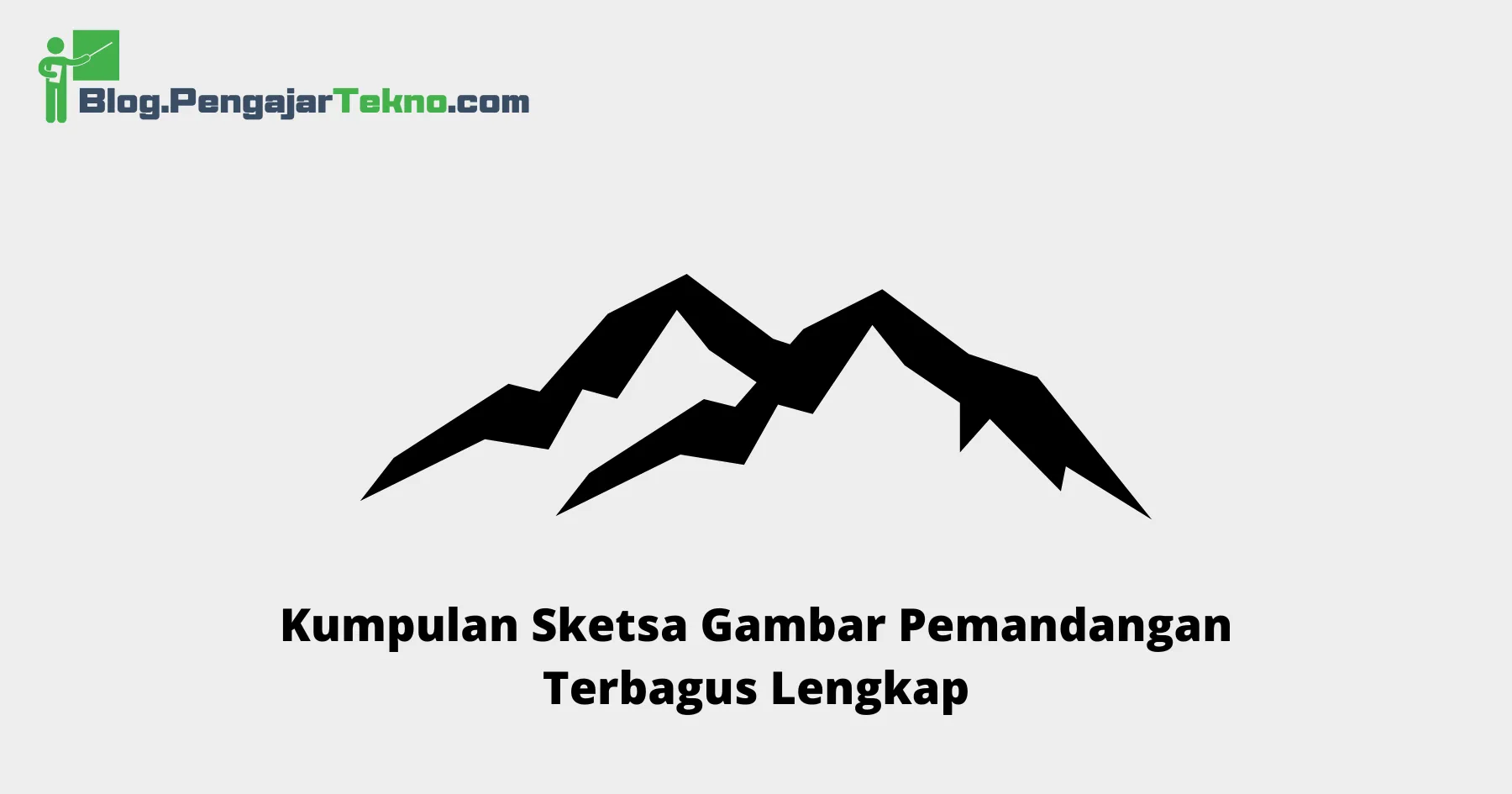 Sketsa Gambar Pemandangan