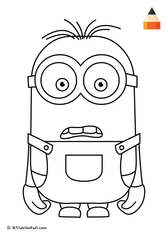 Kumpulan Sketsa Minion Keren Terbagus dan Terlengkap 8 Sketsa Minion Keren