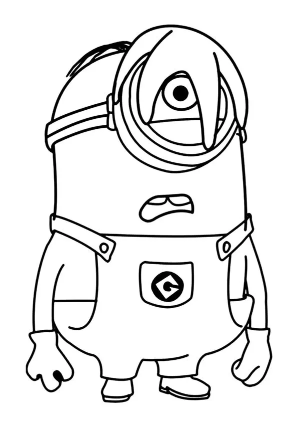 Kumpulan Sketsa Minion Keren Terbagus dan Terlengkap 17 Sketsa Minion Keren