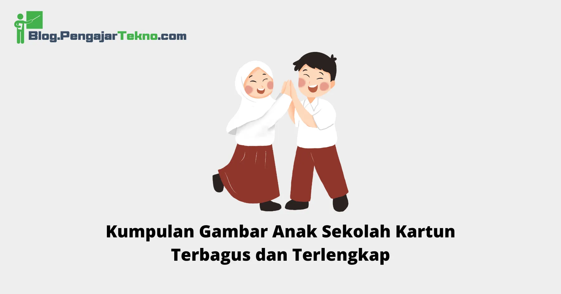 Gambar Anak Sekolah Kartun