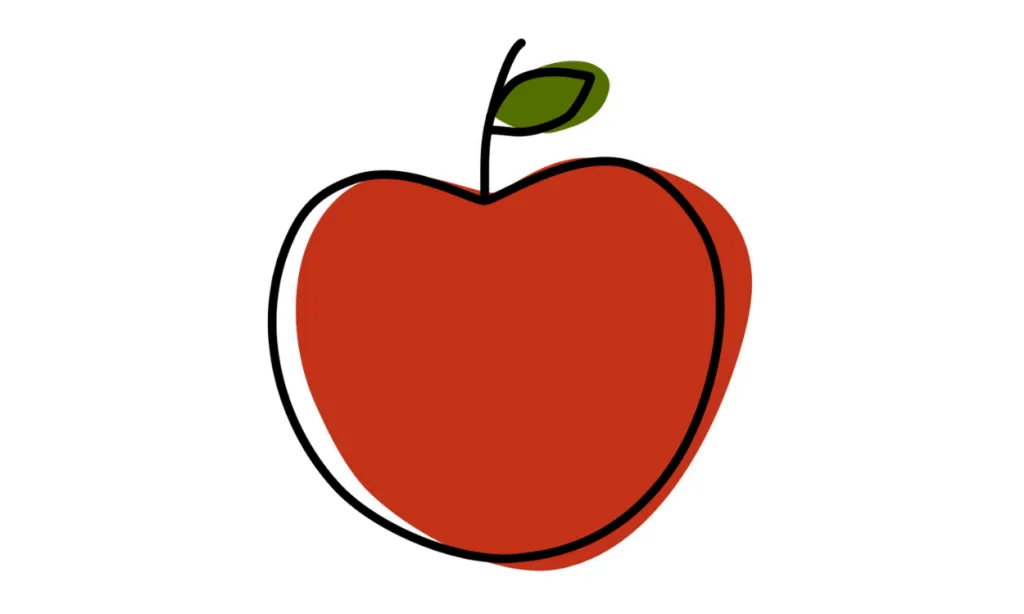Gambar Apel Kartun