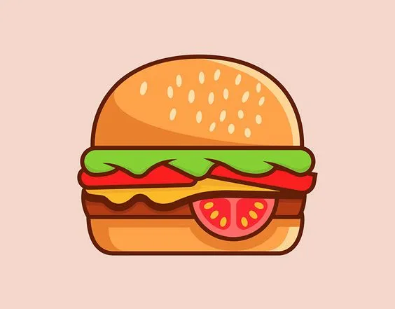 Kumpulan Gambar Burger Kartun Terbagus dan Terlengkap 27 Gambar Burger Kartun