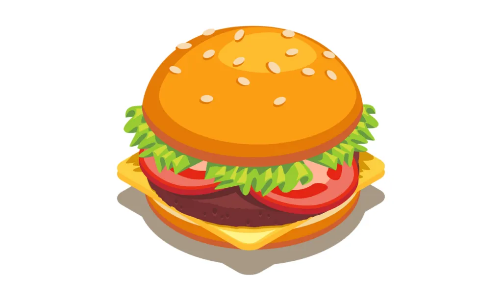 Kumpulan Gambar Burger Kartun Terbagus dan Terlengkap 3 Gambar Burger Kartun
