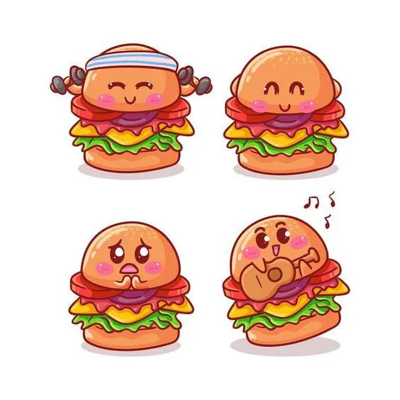 Kumpulan Gambar Burger Kartun Terbagus dan Terlengkap 24 Gambar Burger Kartun