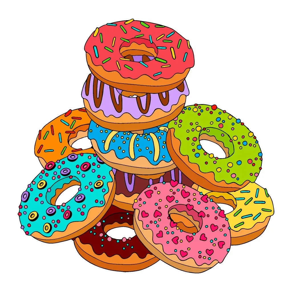 Kumpulan Gambar Donat Kartun Terbagus dan Terlengkap 15 Gambar Donat Kartun