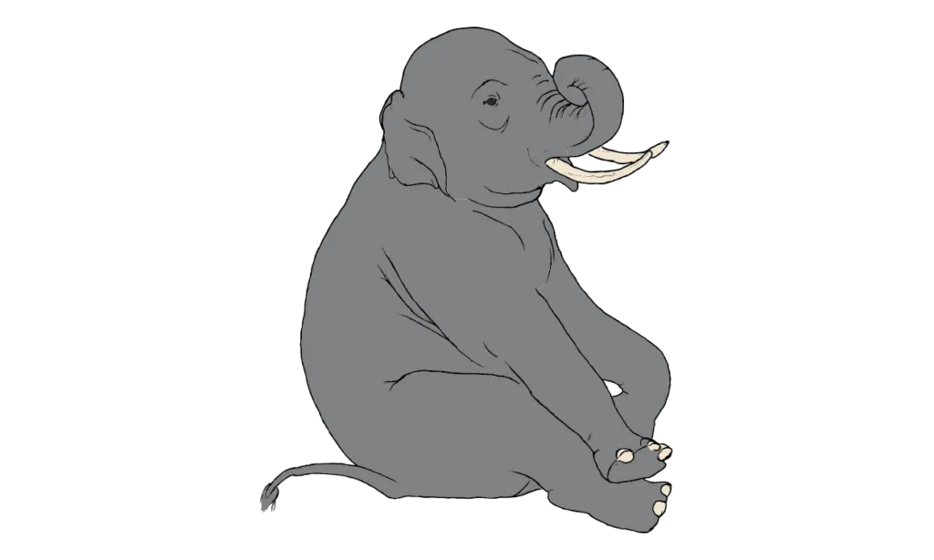 Kumpulan Gambar Gajah Kartun Terbagus dan Terlengkap 3 Gambar Gajah Kartun