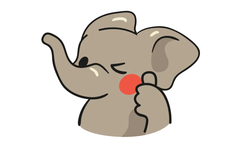 Kumpulan Gambar Gajah Kartun Terbagus dan Terlengkap 2 Gambar Gajah Kartun