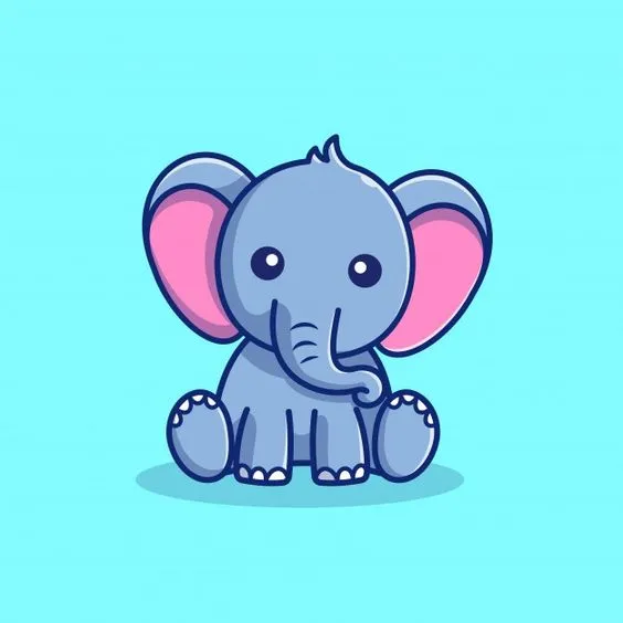 Kumpulan Gambar Gajah Kartun Terbagus dan Terlengkap 18 Gambar Gajah Kartun