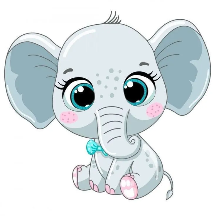 Kumpulan Gambar Gajah Kartun Terbagus dan Terlengkap 29 Gambar Gajah Kartun