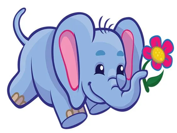 Kumpulan Gambar Gajah Kartun Terbagus dan Terlengkap 24 Gambar Gajah Kartun