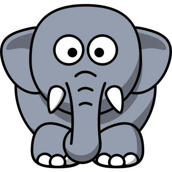 Kumpulan Gambar Gajah Kartun Terbagus dan Terlengkap 22 Gambar Gajah Kartun