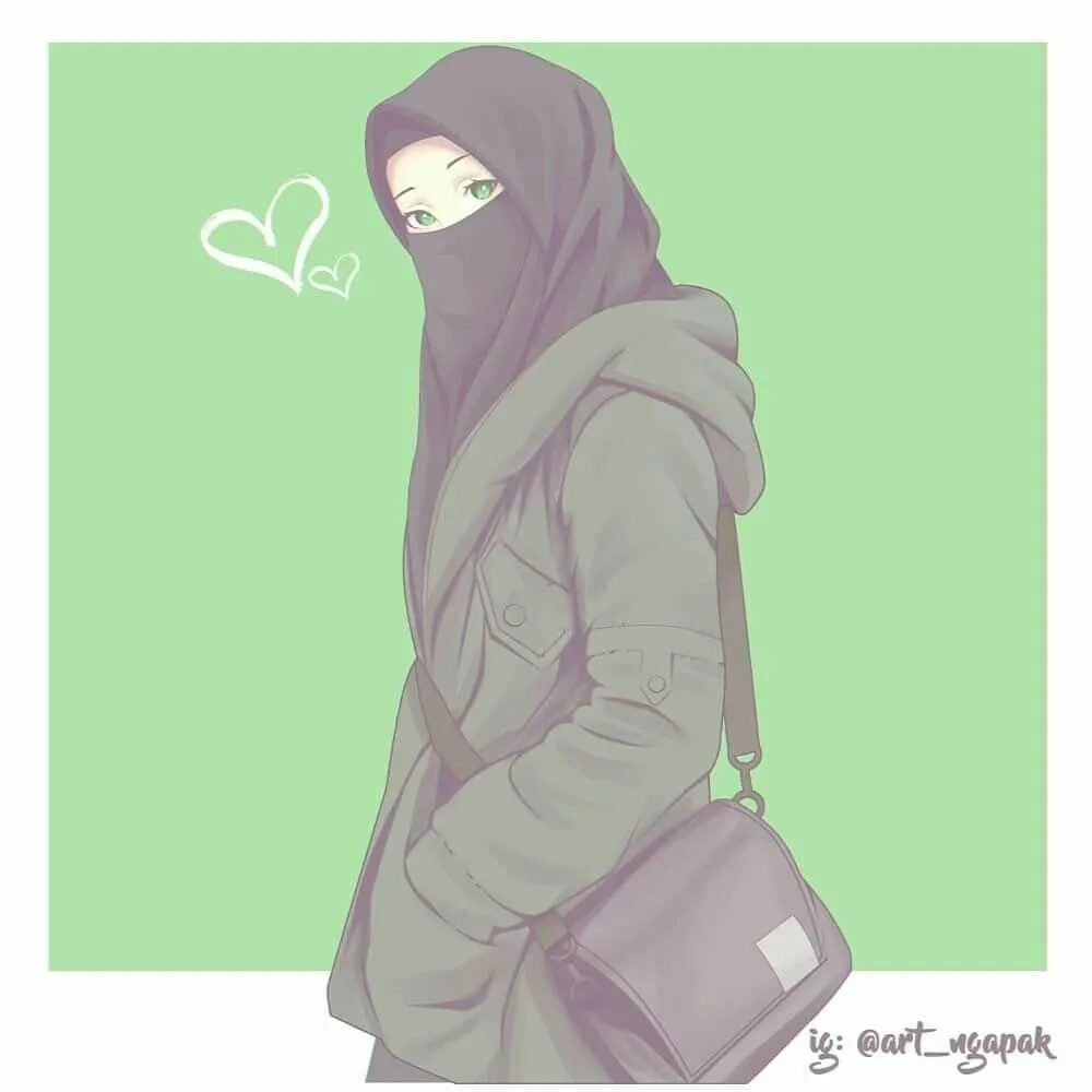 Kumpulan Gambar Kartun Muslimah Dewasa Terbagus dan Terlengkap 30 Gambar Kartun Muslimah Dewasa