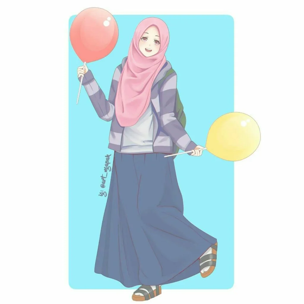Kumpulan Gambar Kartun Muslimah Dewasa Terbagus dan Terlengkap 29 Gambar Kartun Muslimah Dewasa