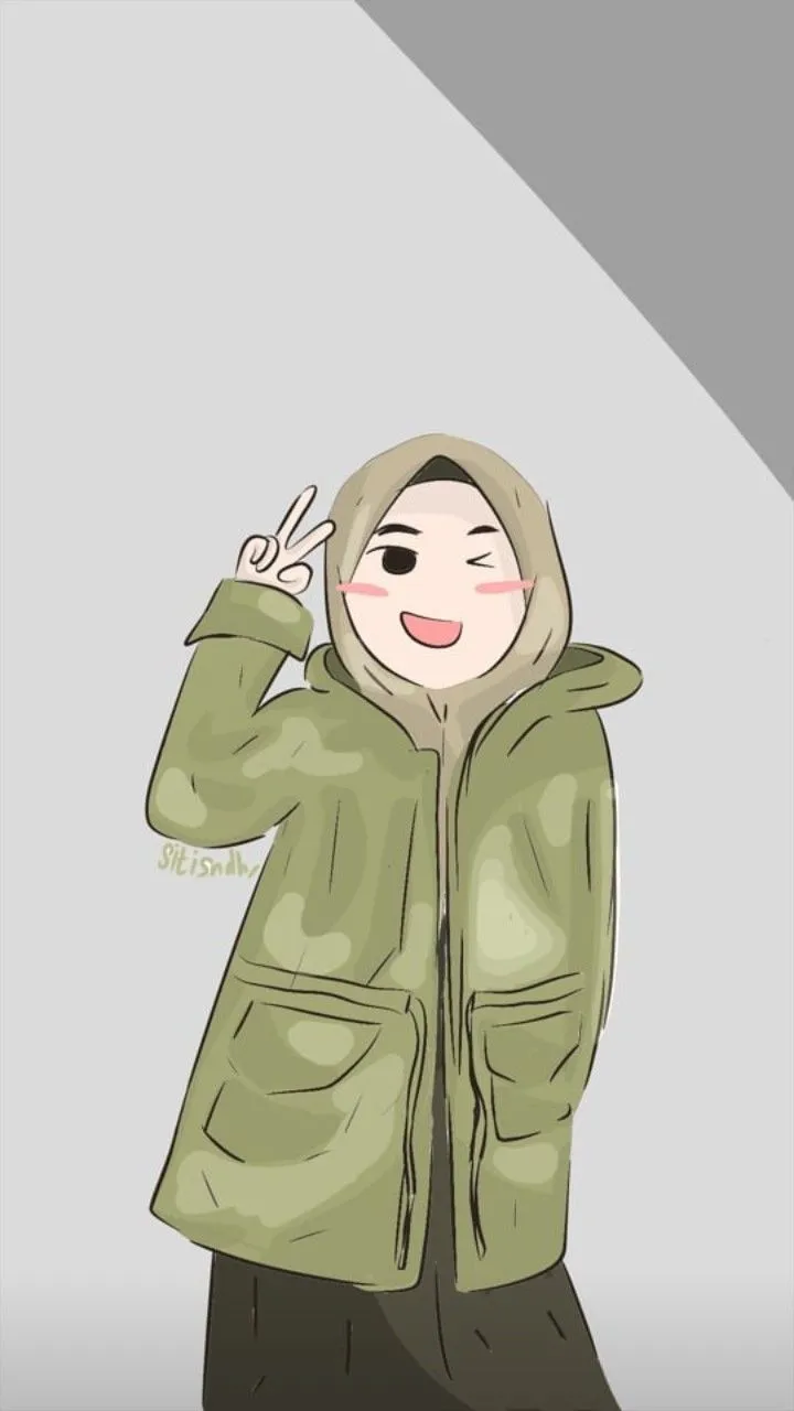 Kumpulan Gambar Kartun Muslimah Dewasa Terbagus dan Terlengkap 26 Gambar Kartun Muslimah Dewasa