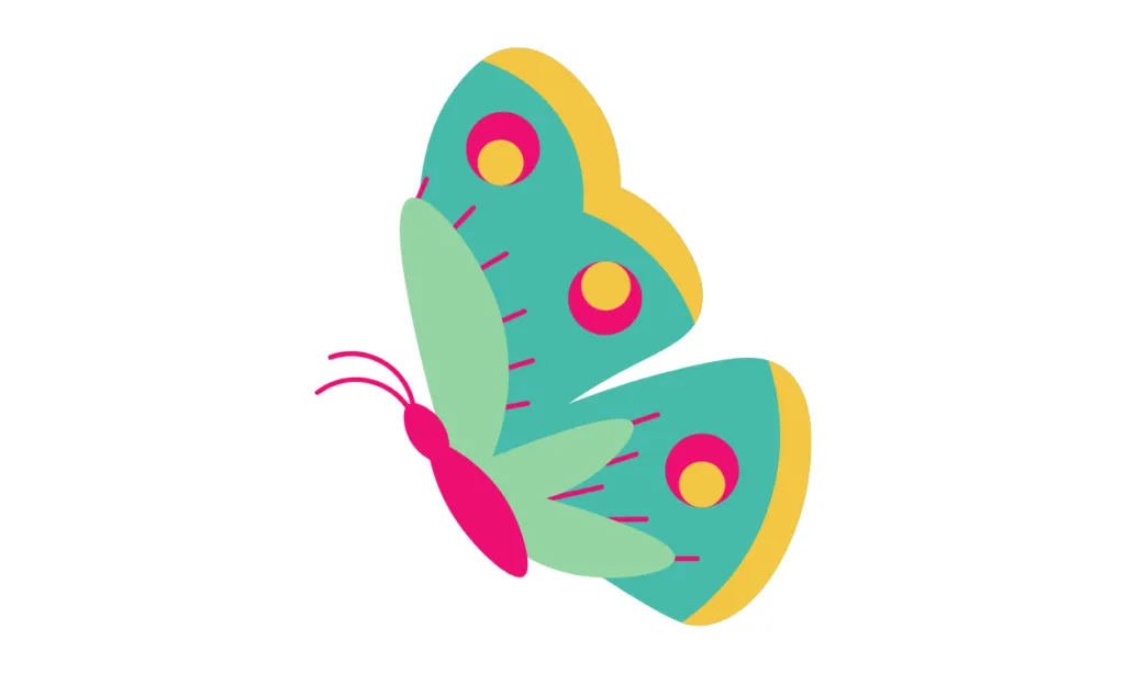 Gambar Kupu-Kupu Kartun