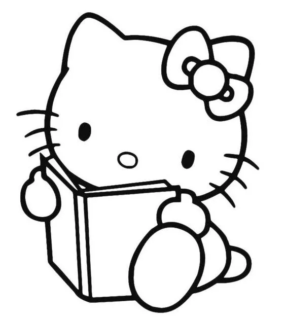 Mewarnai Gambar Hello Kitty
