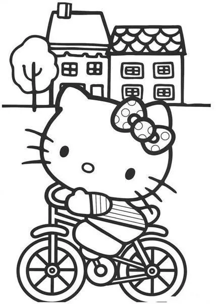 Mewarnai Gambar Hello Kitty
