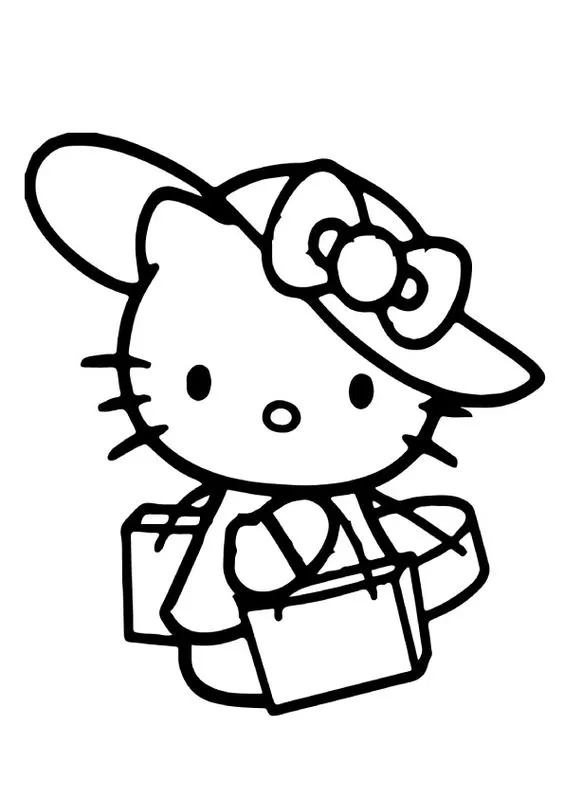 Mewarnai Gambar Hello Kitty