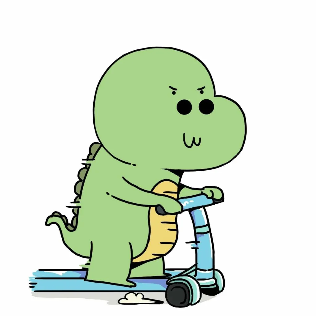 Gambar Dinosaurus Lucu