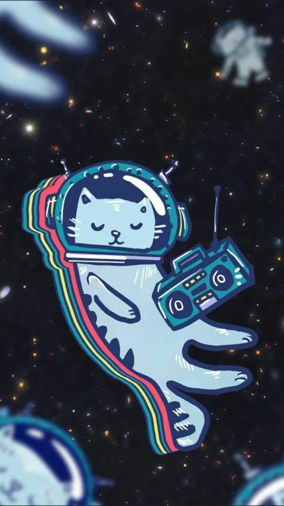 Gambar Kartun Kucing Lucu Untuk Wallpaper HP